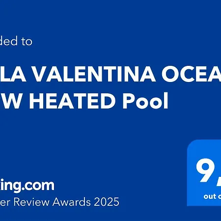 빌라 Valentina Ocean View Heated Pool *
